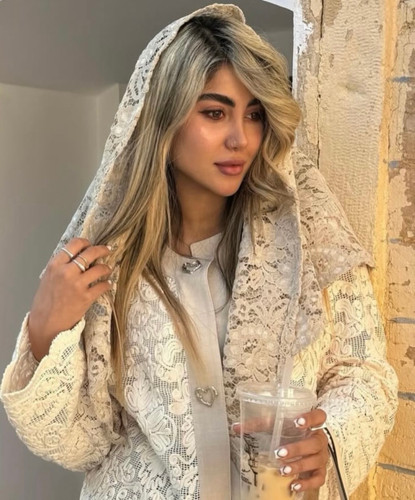 روسری مجلسی گیپور مخمل کوب کرم