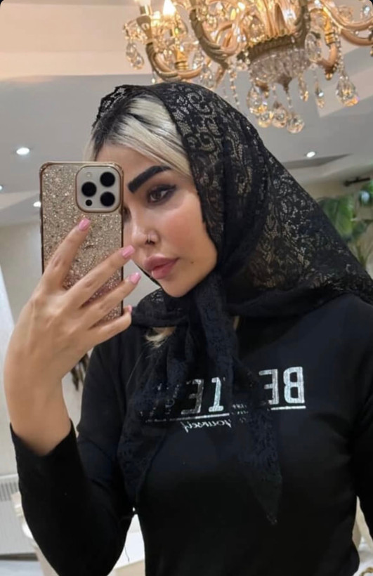 روسری سه گوش گیپور دور دانتل مشکی قواره ۱۲۰